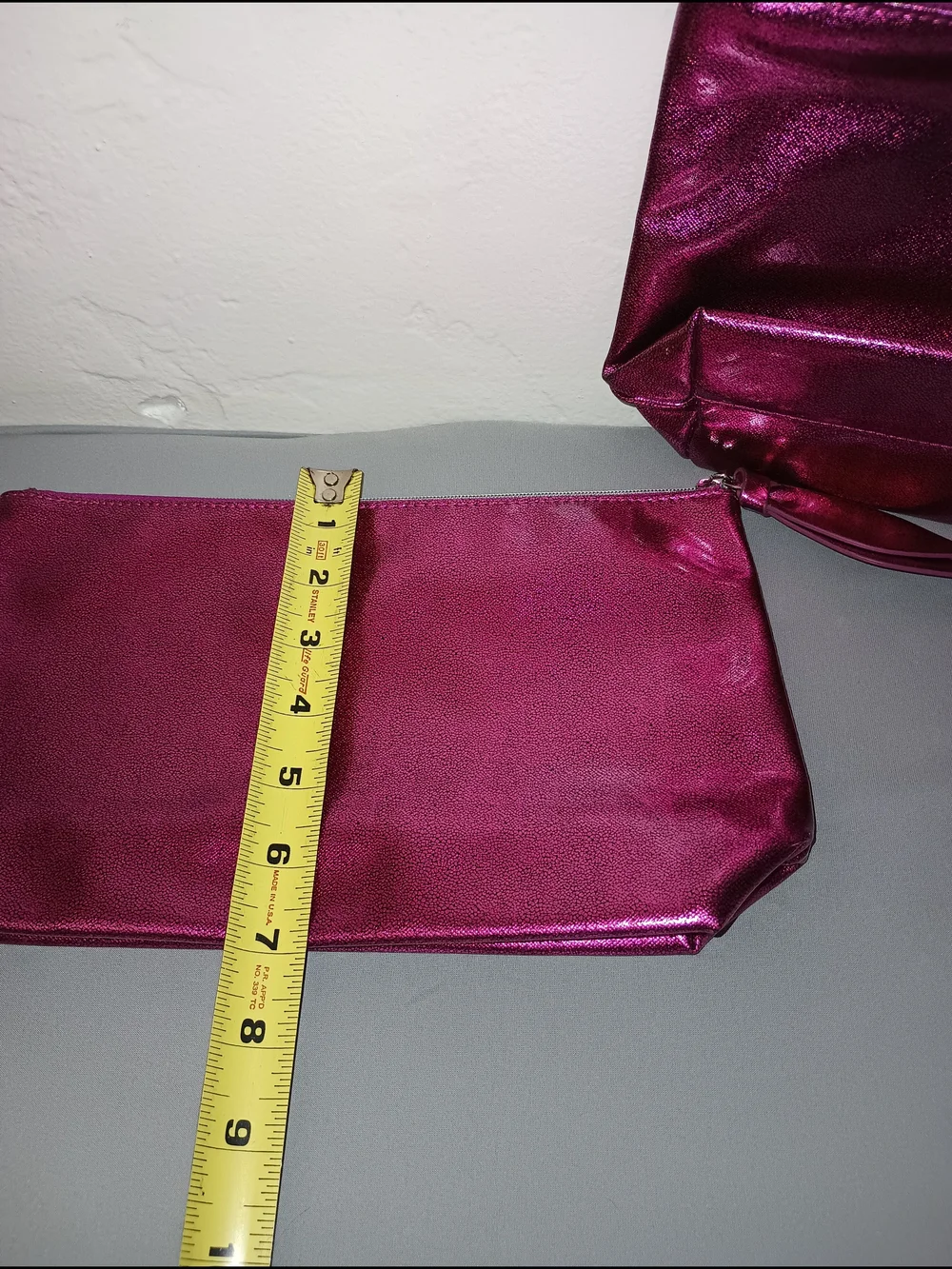 Lancome Metallic Pink Makeup Bags (2)